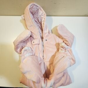 Just one you by Carter's baby's one piece cozy winter  jumpsuit size 6M